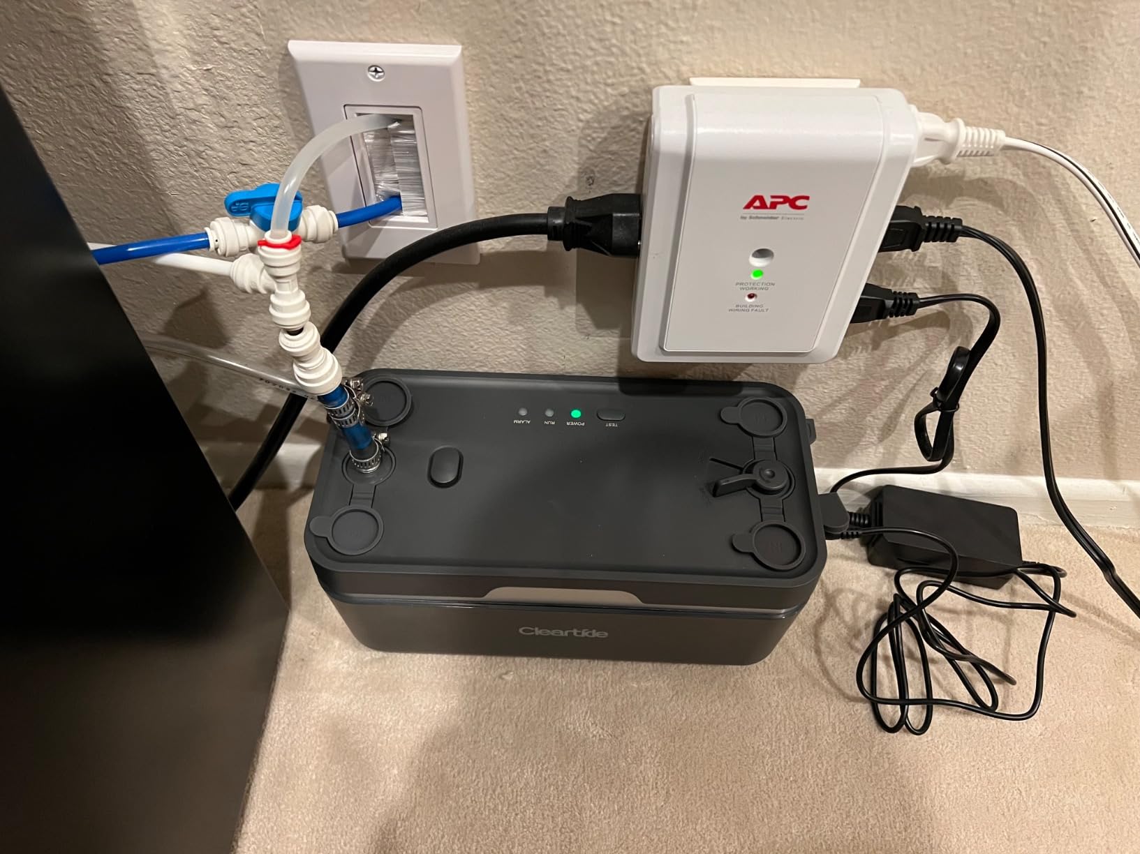 Cleartide Condensate HVAC Pump, Ultra-Quiet 25dB, 1/30 HP 144 GPH, Automatic Condensate Removal Pump with Safety Switch for Air Conditioner/Furnace/Dehumidifier/Ice Machine, 27.8FT Head Height customer photo 1