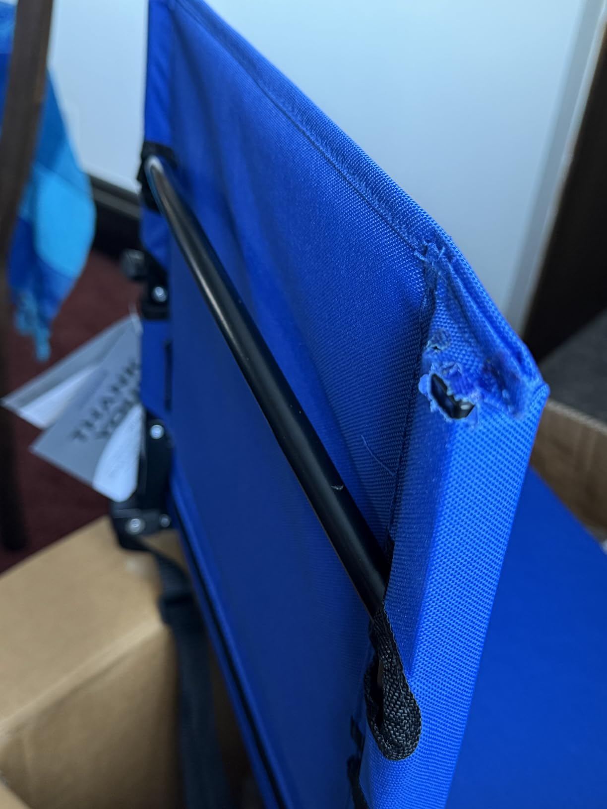 VIVOHOME Stadium Seats with Back Support, Bleacher Chair for Sports Events | Foldable, Easy To Carry, Adjustable Length Shoulder Strap, Two Cup Holders, Armrest, Anti-slip Bottom, Weight Capacity 350 Lb customer photo 1