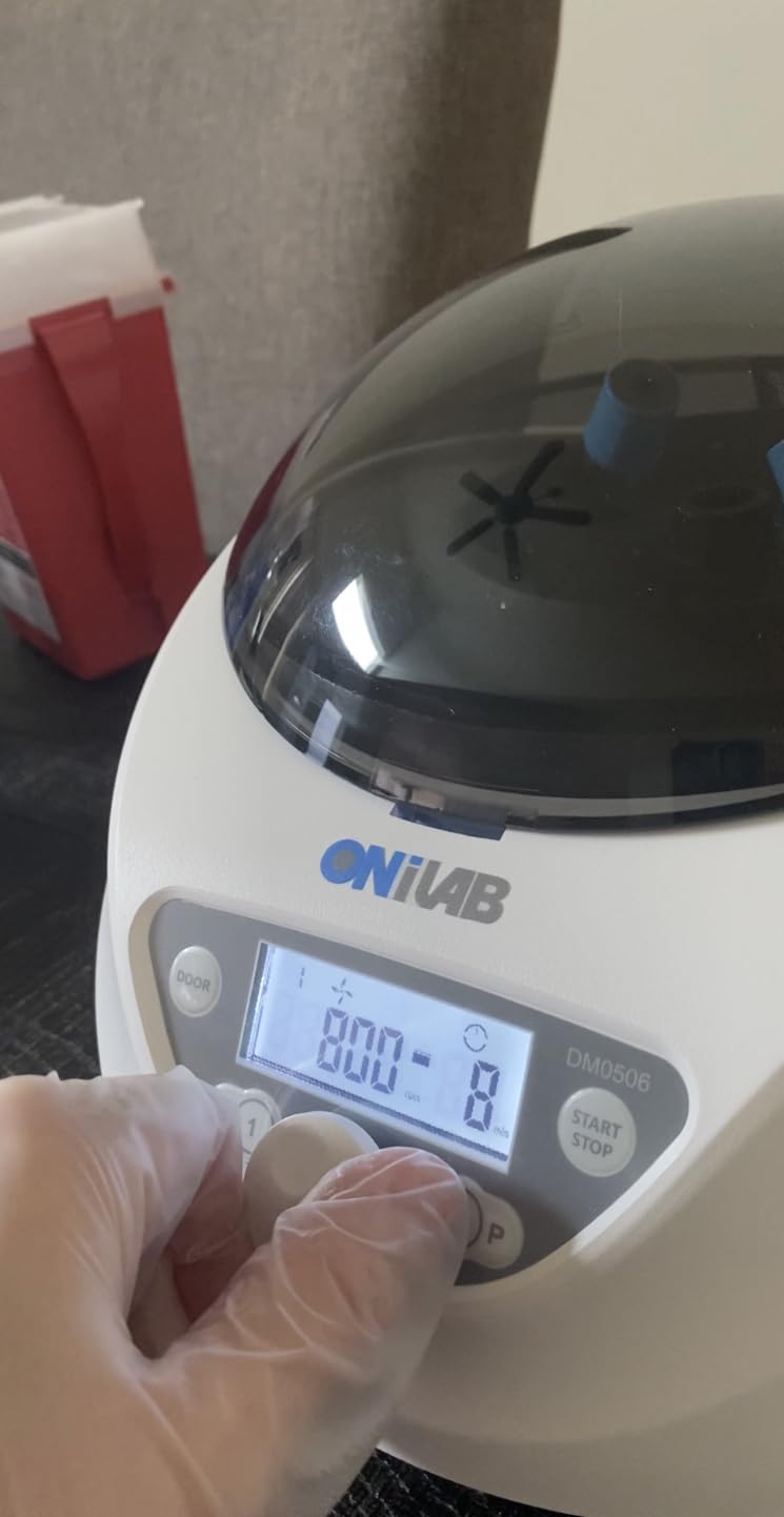 ONiLAB Lab PRP Centrifuge, 6X15ml/10ml/7ml/1.5-5ml, 300-5000RPM, Max 2600×g customer photo 1