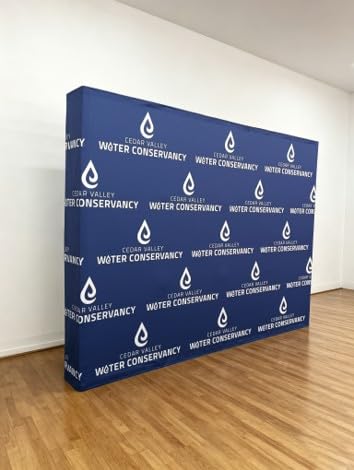 Custom Tension Fabric Display Stand 7.5x7.5 FT Step and Repeat Backdrop Booth customer photo 2