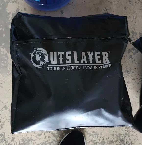 Outslayer Heavy Duty Punching Bag Stand - 7.8ft / 6.8ft Heavy Bags up to 350lbs - Made in USA - Filled or Unfilled Sandbags - Easy Assembly customer photo 2