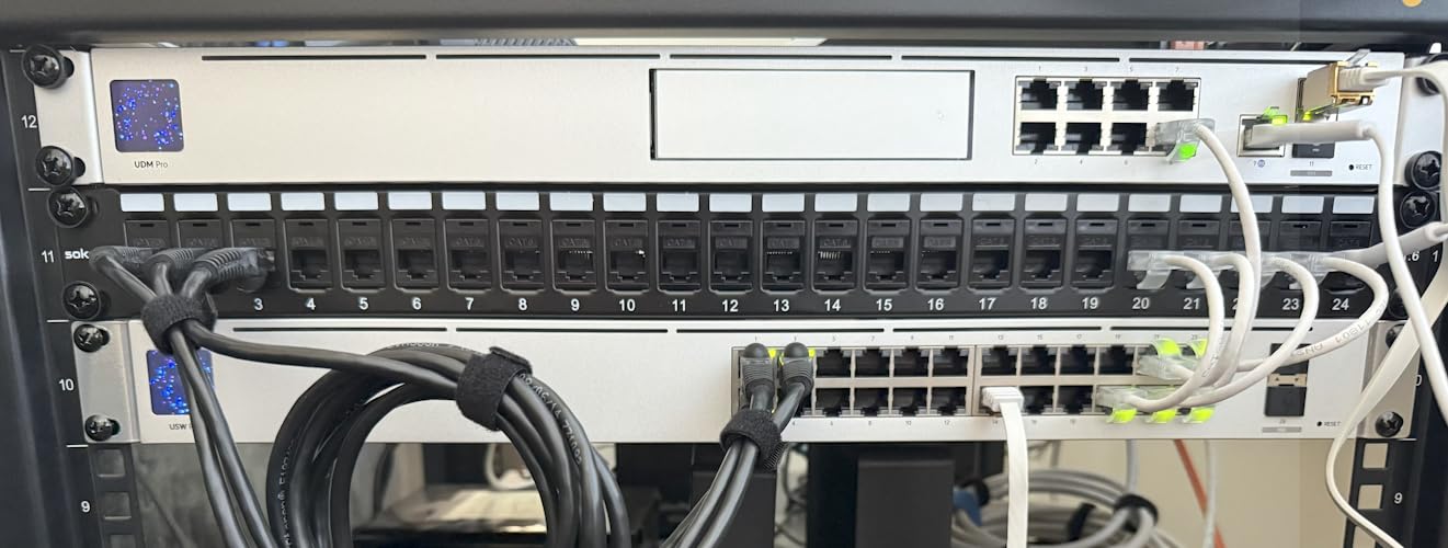 Sokqovt Patch Panel 24 Port Cat6 with Coupler Keystone, Cat6 Network Patch Panel 10G No Punch Down, Time-Saver Ethernet 1U Rj45 Panel with Sturdy Back Bar, 19 Inch Coupler Network Panel customer photo 1