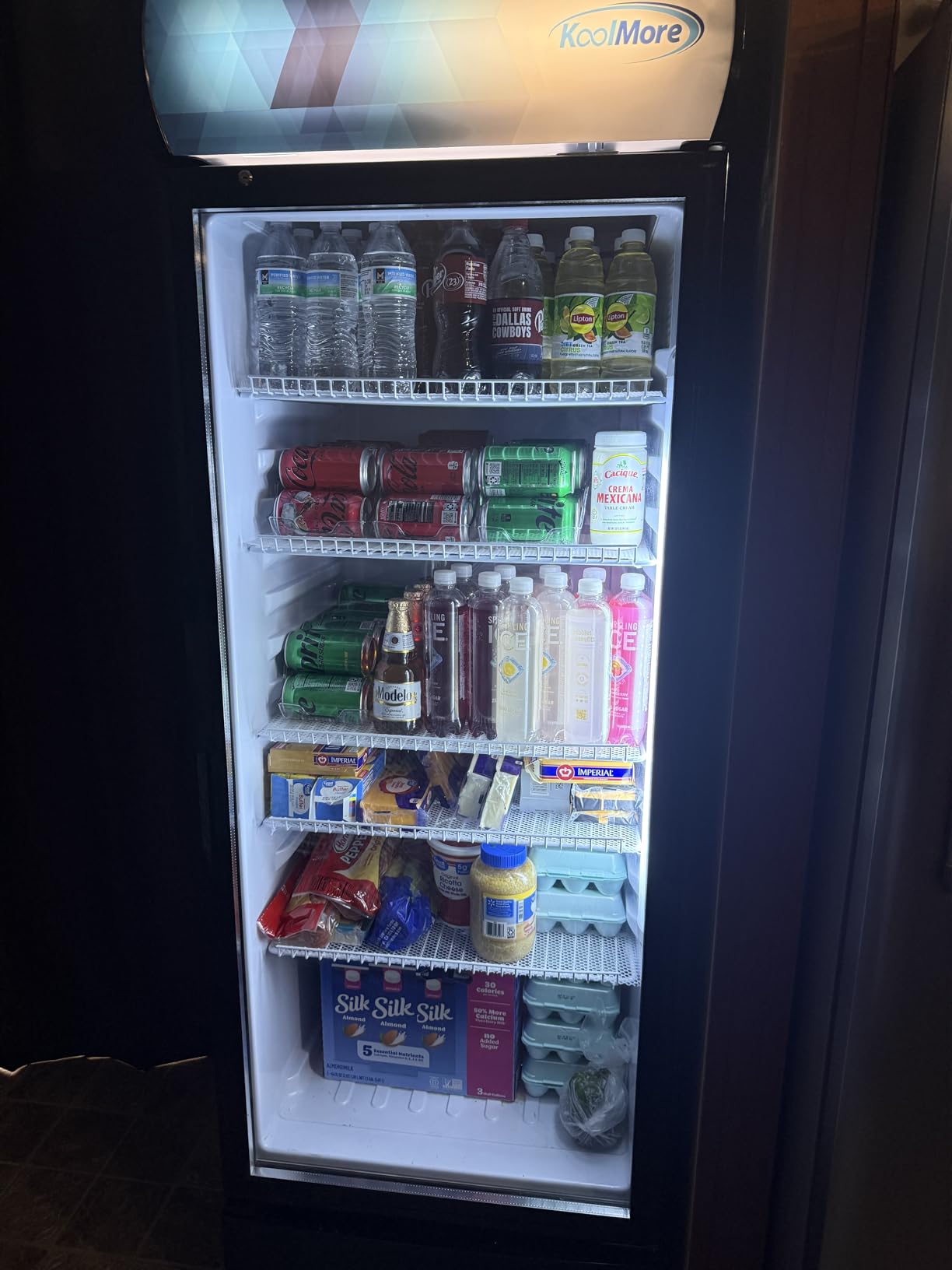 KoolMore 23 in. One Glass Door Commercial Display Merchandiser Refrigerator Cooler in Black, ETL Listed, 10 cu. ft. (KM-MDR-1GD-10C) customer photo 1
