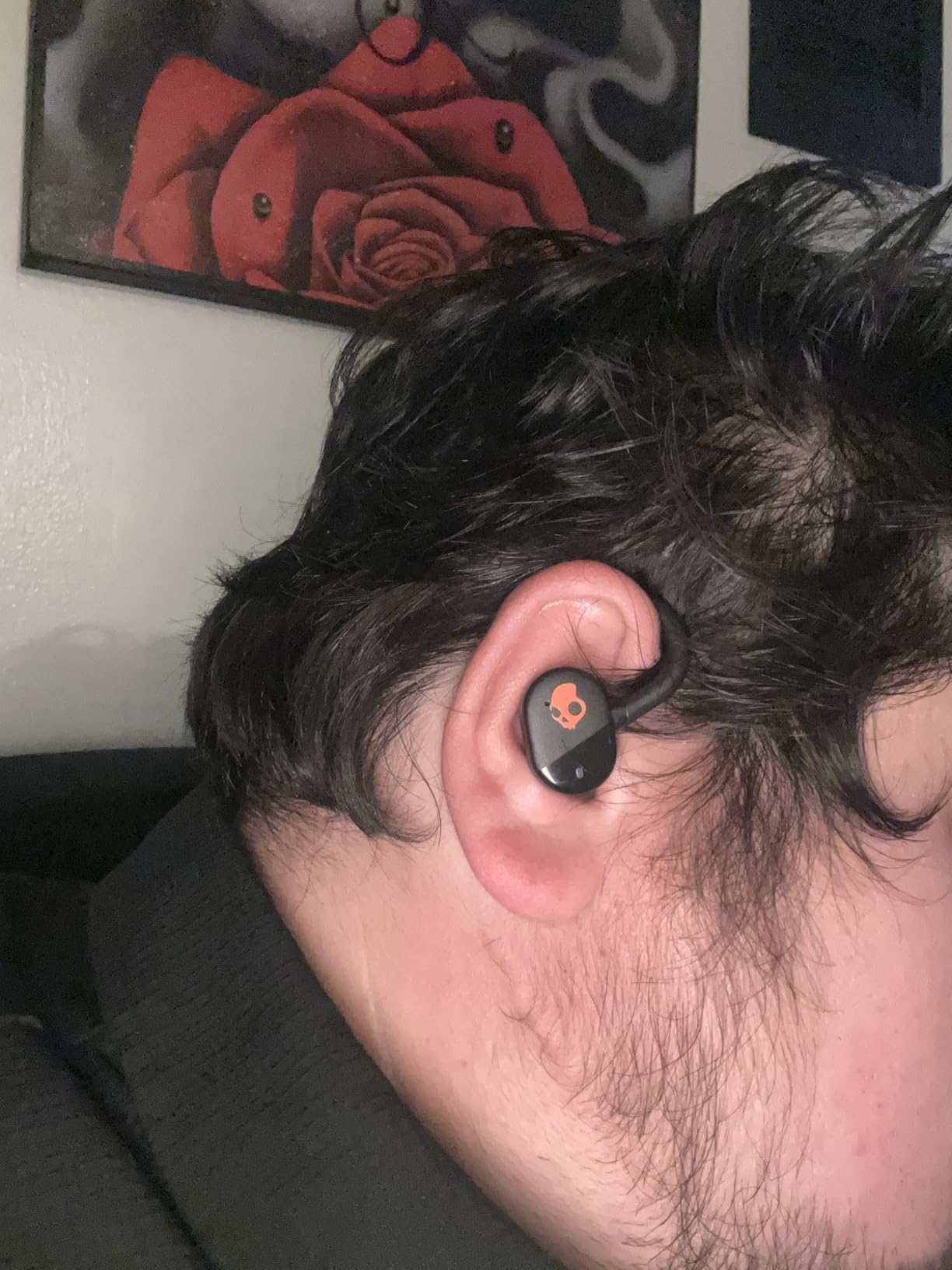 Skullcandy Push Play Active Wireless Earbuds - True Black/Orange customer photo 2