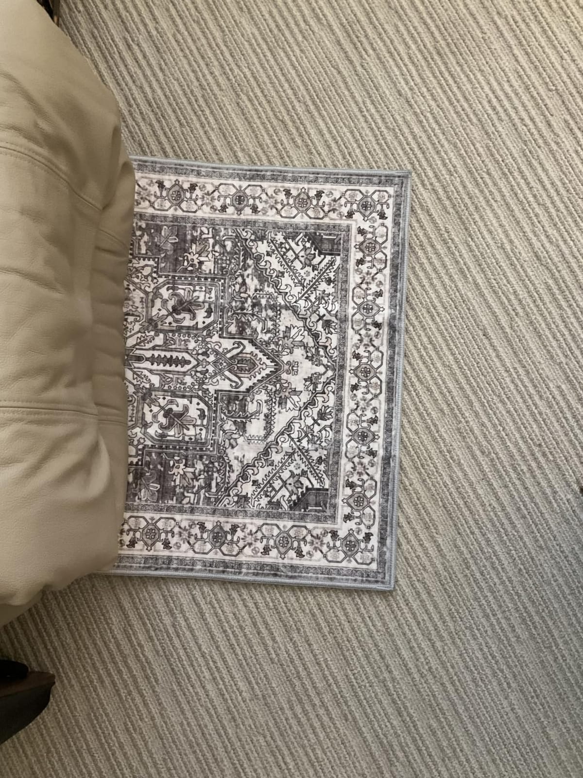 WITSHOCK Living Room Area Rugs 5x7 Washable Vintage Rug Black | for Bedroom Dining Room Office, Soft Low Pile Non-Slip, Stain Resistant, Kid Pet Friendly, Large Indoor Carpet customer photo 2