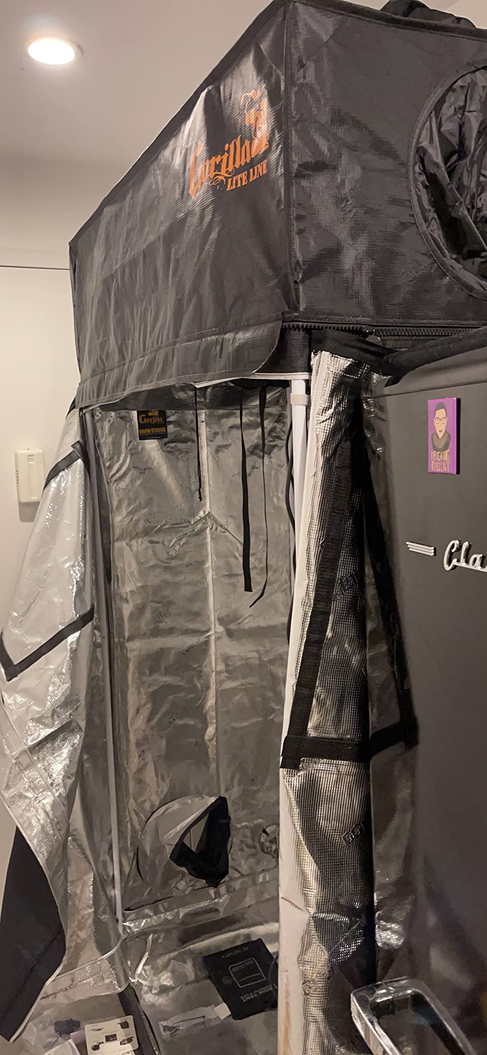 Gorilla Grow Tent 2x2.5 Fixed Height Indoor Grow Tent, 6'6