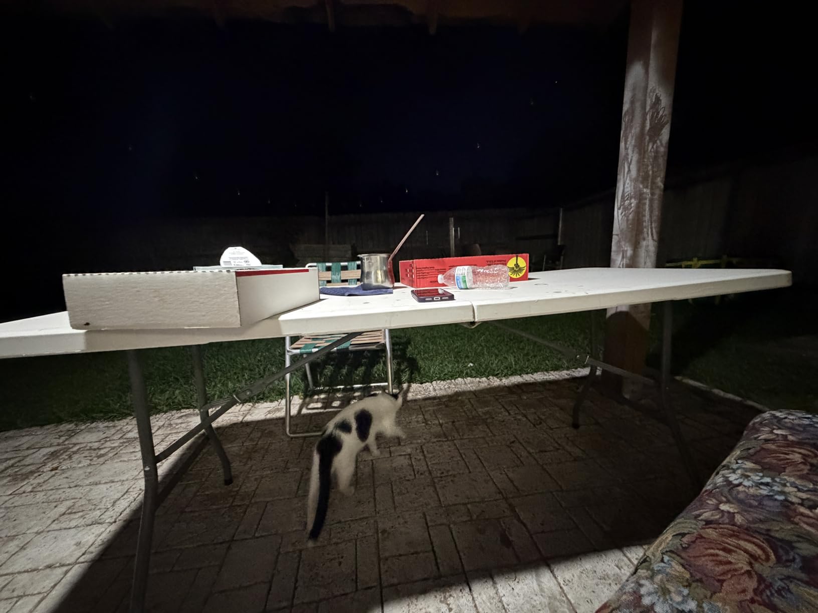 FDW 6FT Folding Table, White, Portable Plastic Table with Carry Handle, Waterproof & Foldable Table Design, Steel Frame with Lock, for Events, Camping, Indoor & Outdoor Use customer photo 1