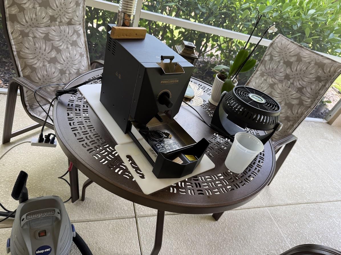 500g Automatic Coffee Roaster Machine for Home Use Wth Smoke Filter(Suitable for Light Roasting), The Smoke Pipes (Suitable for Medium and Dark Roasting) and Chaff Collector customer photo 1