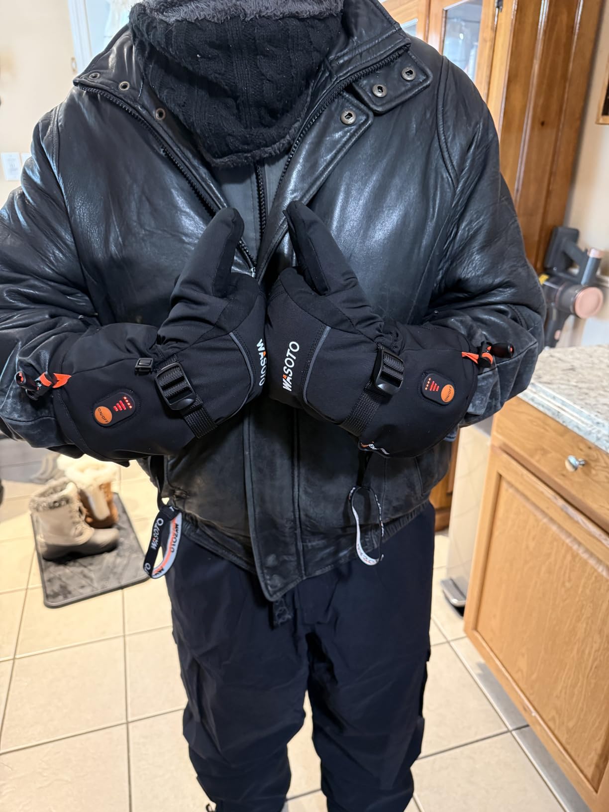 WASOTO Heated Gloves - 7.4V 3000mAh Waterproof Electric Heated Ski Gloves customer photo 1
