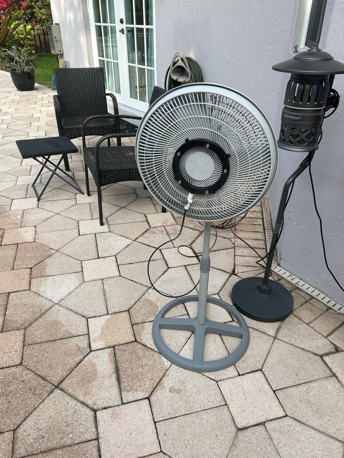 Fan Misting Kit - Fan Misters for Cooling Outdoor, Integrated Mister Ring for Outside with Water Valve, Fit for Any Outdoor Fan, Durable Seamless Fan Mister Not Easy to Leak customer photo 1
