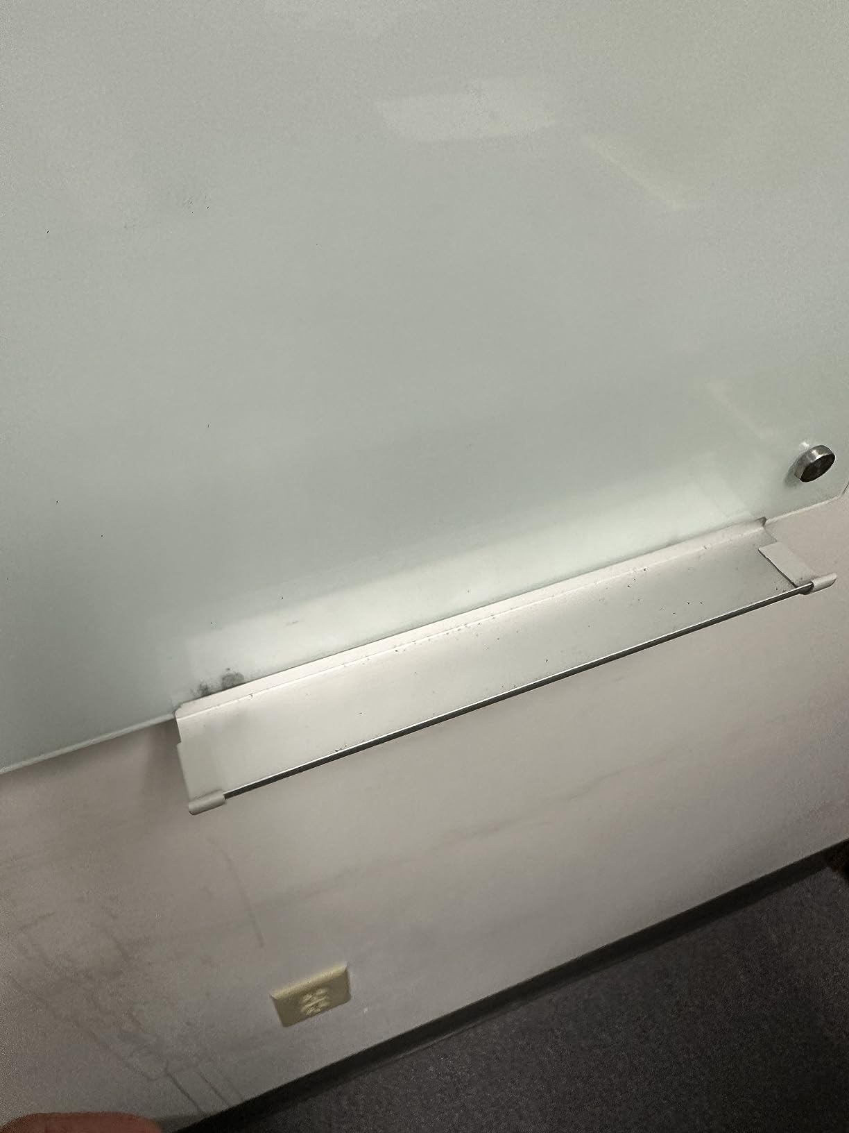 Glass Whiteboard 6'x 4', Magnetic Dry Erase Board, Large Framless Glass White Board for Wall Office School Home customer photo 1