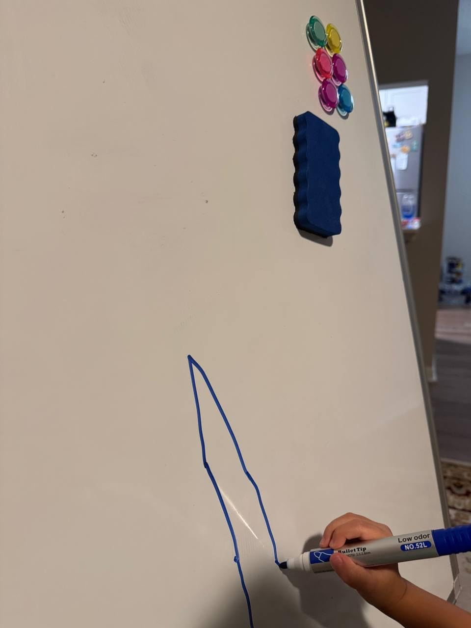 Large Rolling Whiteboard on Wheels, 48