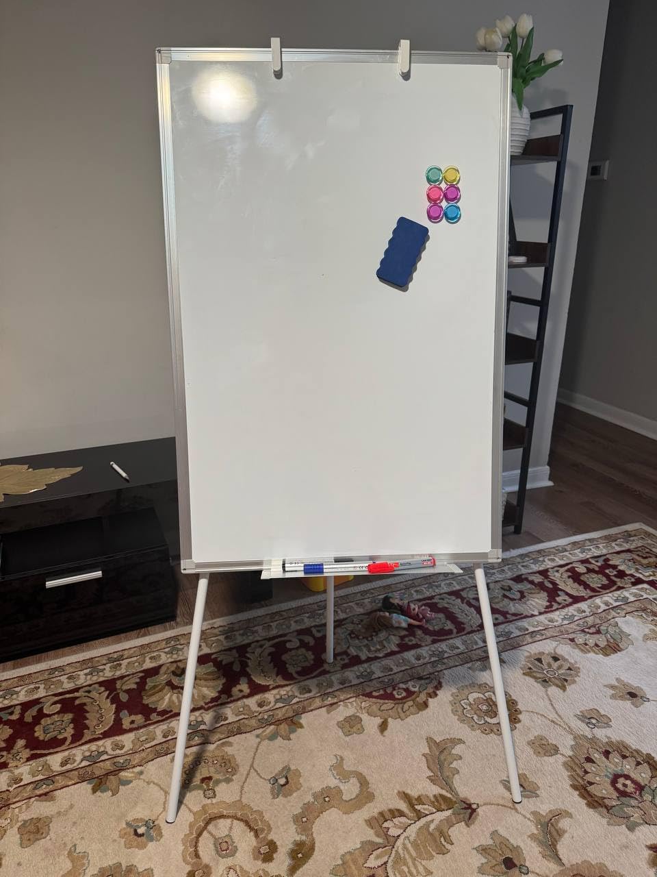Large Rolling Whiteboard on Wheels, 48