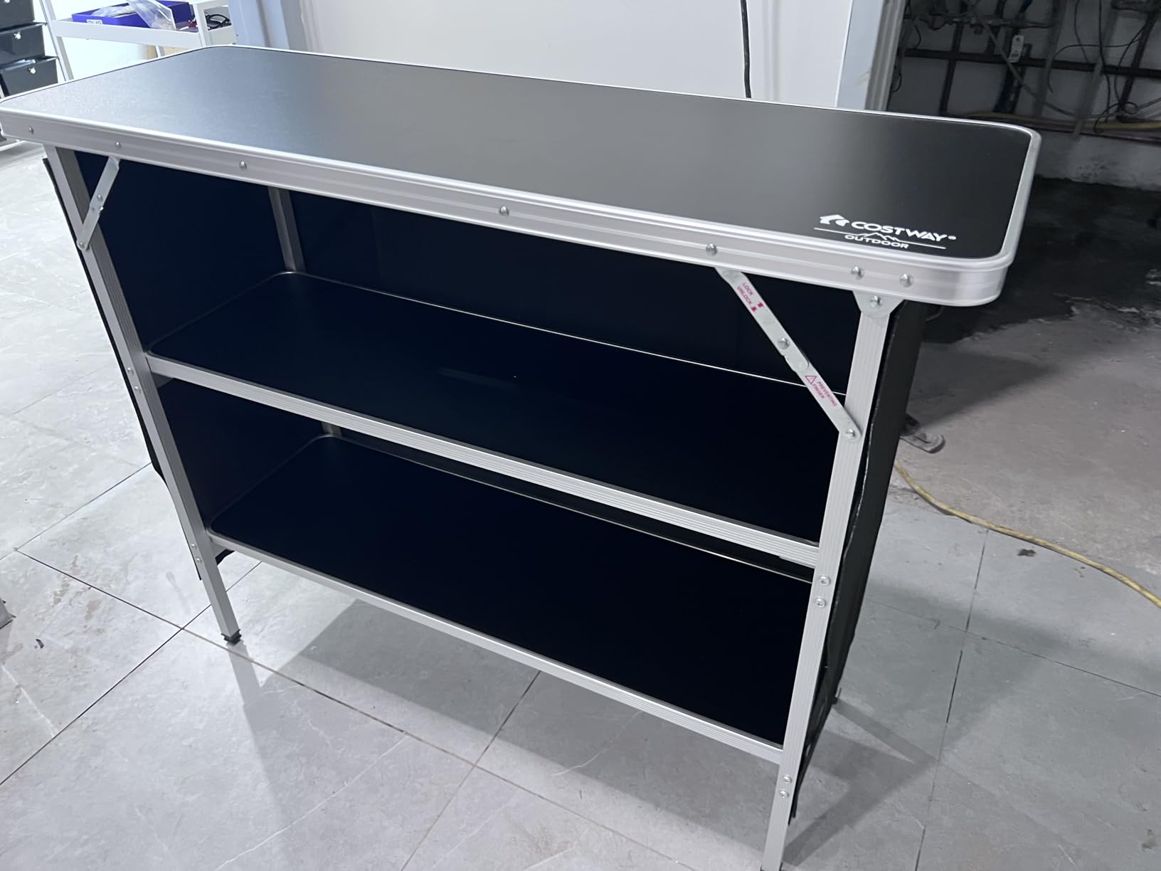 COSTWAY Portable Bar Table for Events, 43.5