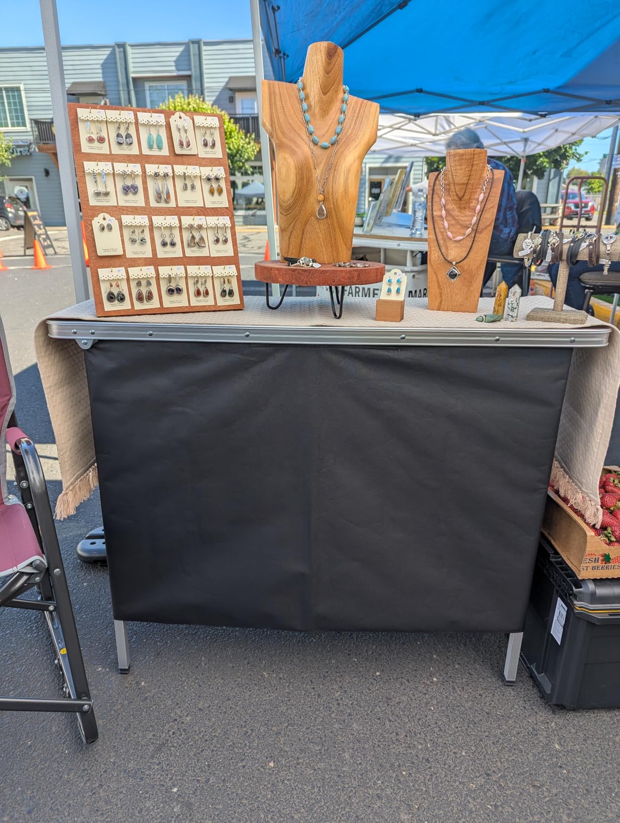 COSTWAY Portable Bar Table for Events, 43.5