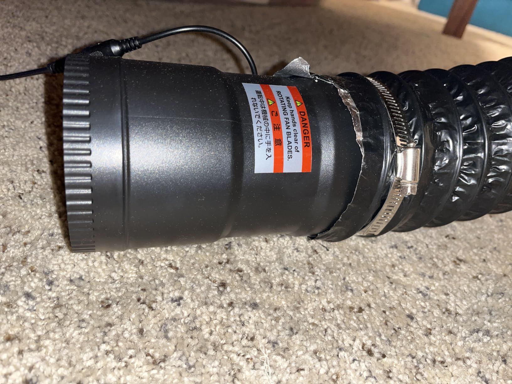 Hon&Guan 8 Inch Inline Booster Duct Fan with Speed Controller - 623 CFM Airflow with 44W Ultra-Low Power and Low Noise customer photo 2
