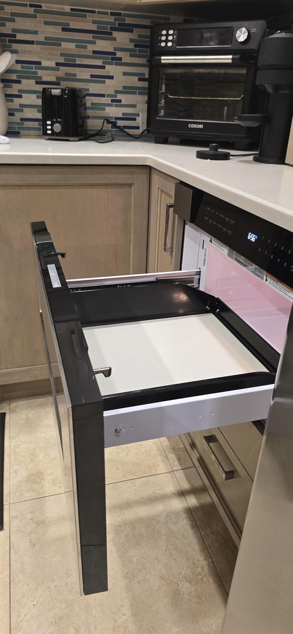 30 in. Haven Coll 1.2 cu. ft. Built-in Microwave Drawer, Stainless Steel | Cosmo COS-MWD3012NHSS Automatic Presets, Touch Controls, 10 Power Levels, 1000W, Defrost Functions, Child Lock Function customer photo 1