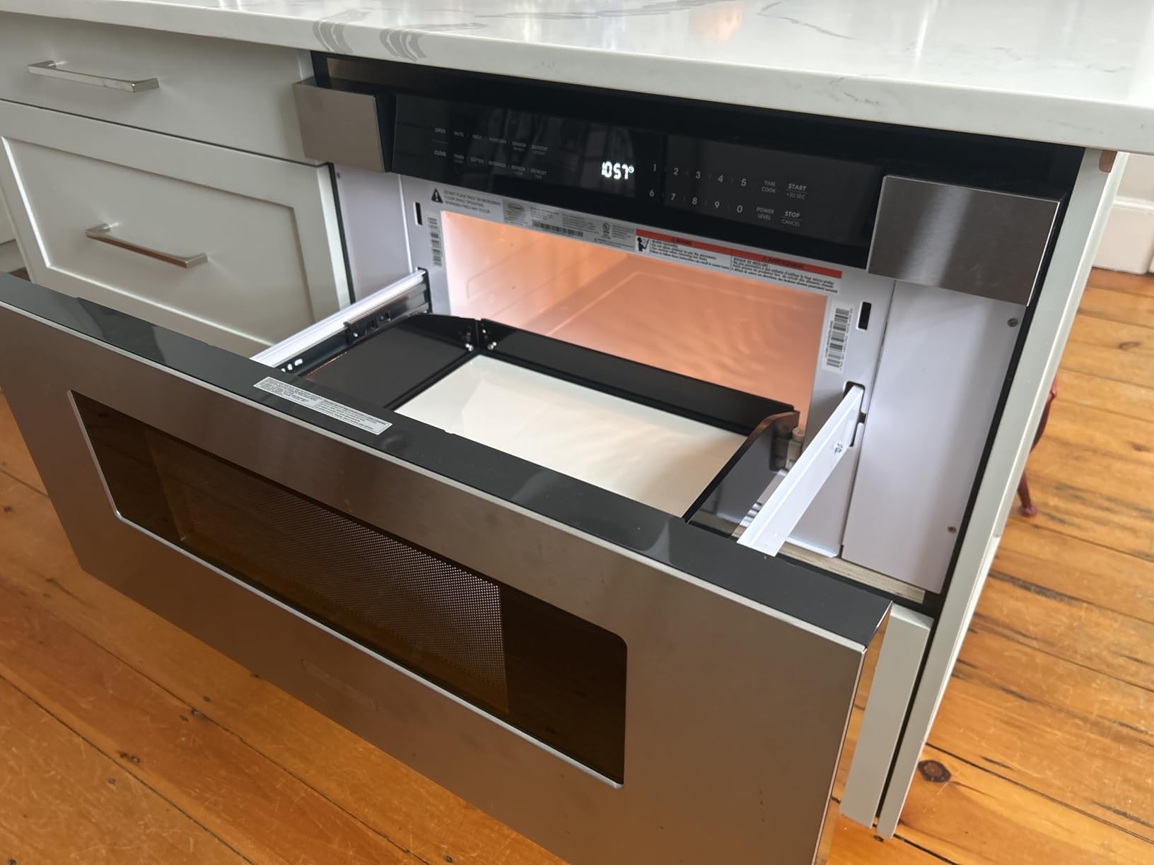 30 in. Haven Coll 1.2 cu. ft. Built-in Microwave Drawer, Stainless Steel | Cosmo COS-MWD3012NHSS Automatic Presets, Touch Controls, 10 Power Levels, 1000W, Defrost Functions, Child Lock Function customer photo 2