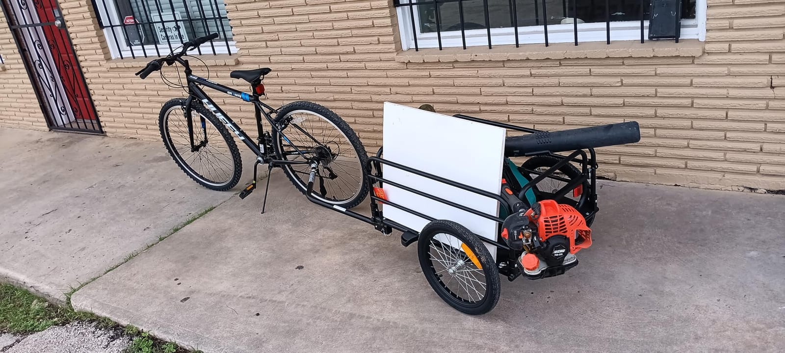 VEVOR Bike Cargo Trailer, 88/100/160 lbs Load Capacity, Heavy-Duty Bicycle Wagon Cart, Foldable Compact Storage with Universal Hitch customer photo 1