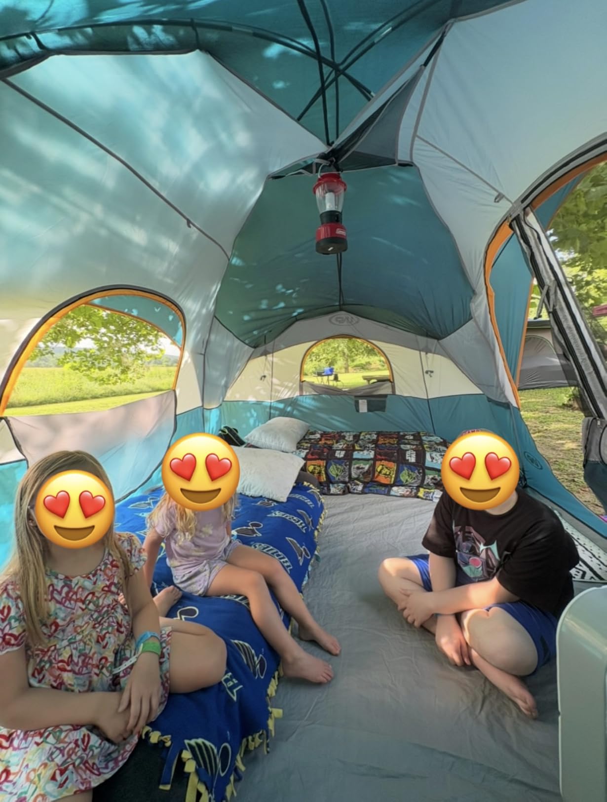 UNP 10 Person Tents for Camping Family Outdoor Camping Tent | 2 Rooms with Rainfly, Waterproof 5 Large Mesh Windows Size 18ft x 9ft x78in customer photo 1