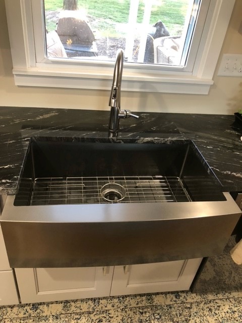 Lordear 36 inch Farmhouse Kitchen Sink Undermount Sink Matte Bronze 16 Gauge Stainless Steel Deep Single Bowl Brushed Rose Gold Farm Sink With Accessories customer photo 2