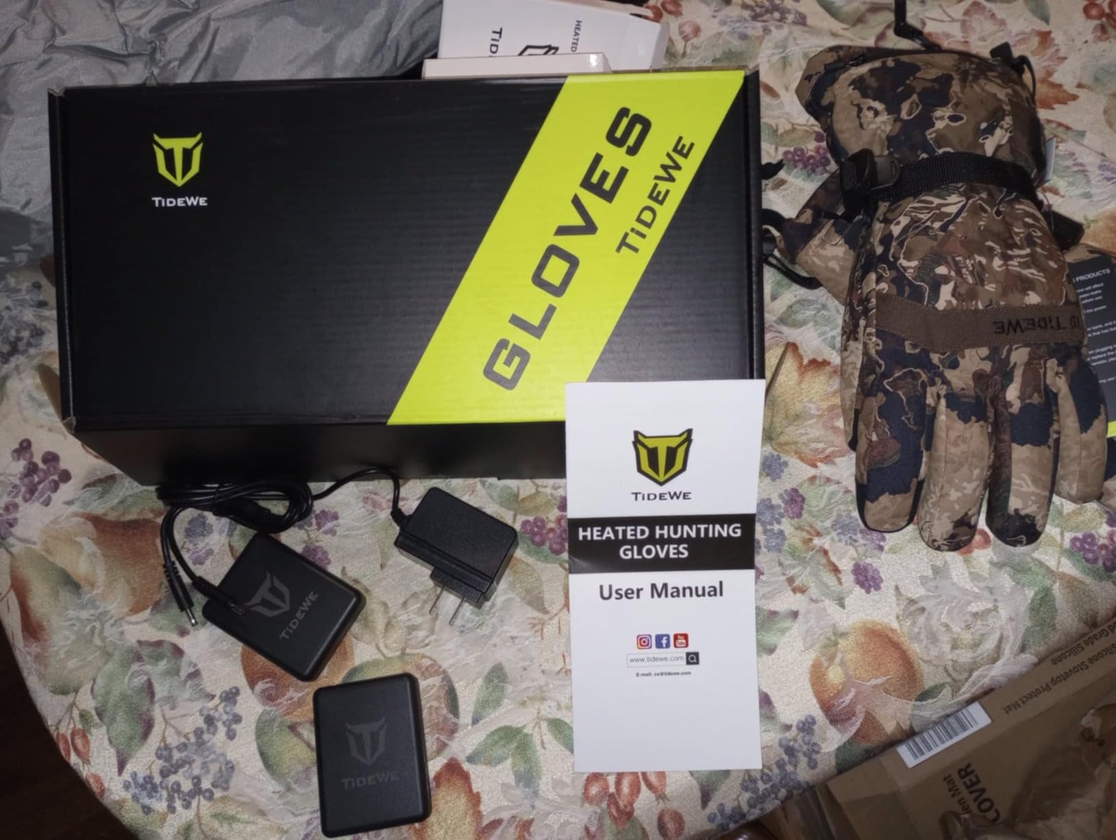 TIDEWE Heated Gloves - Hunting Waterproof Rechargeable Gloves with 3M Cotton customer photo 2