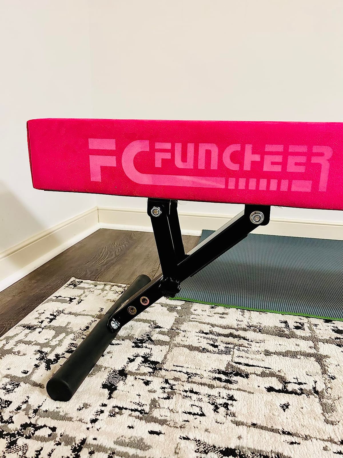 FC FUNCHEER Adjustable Balance Beam for Kids - 8FT Gymnastics Beam - High and Low Floor Beam for All Gymnastic Levels - Professional Gymnastic Equipment for Home and Gym Center customer photo 1