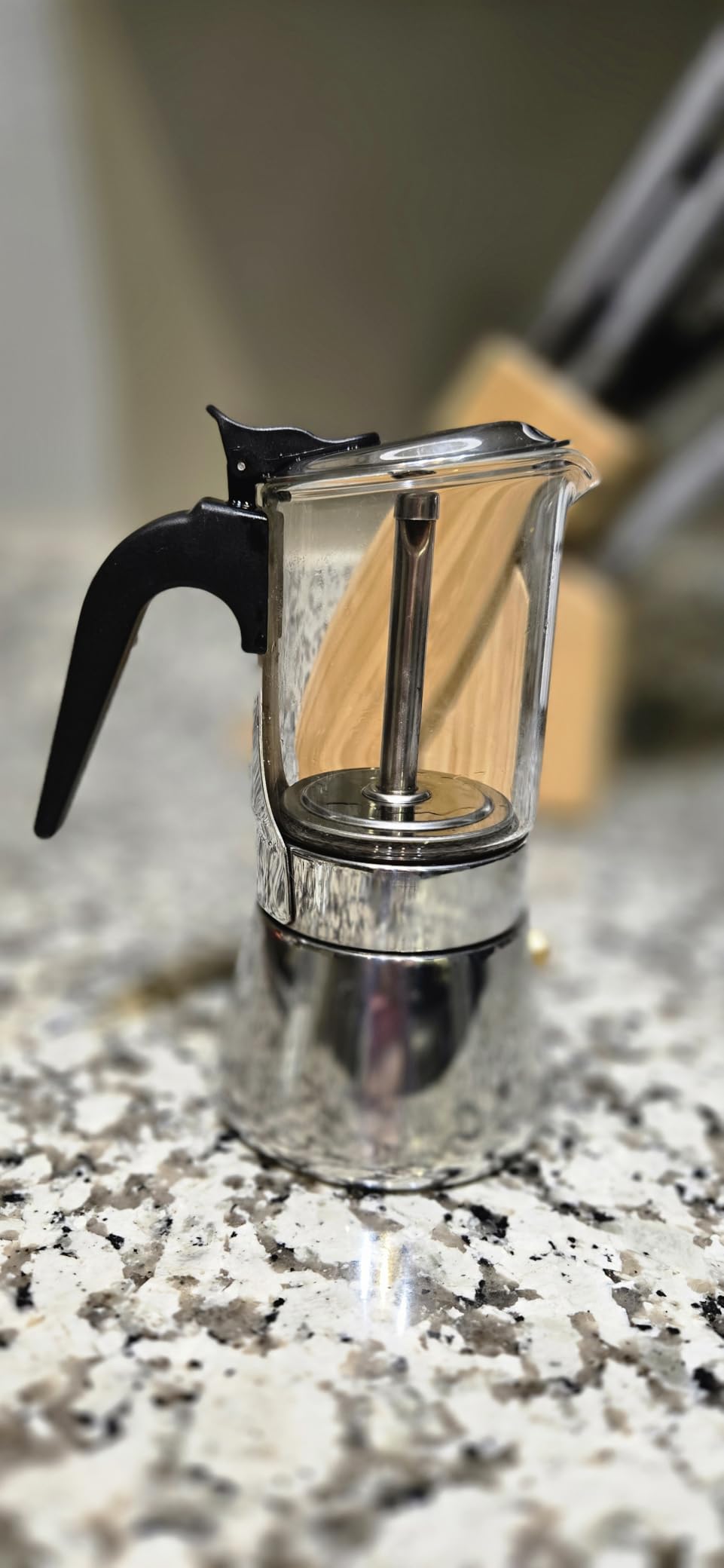 LAOION Stovetop Espresso Maker, 6Cup 240ml Moka Pot, Cuban Coffee Maker | Crystal Glass-top & Stainless Steel Coffee Maker Mocha Pot, Greca De Cafe customer photo 1