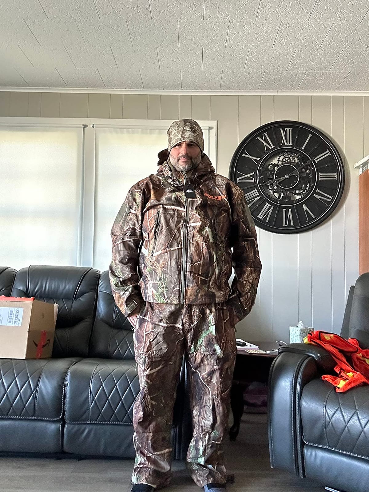 NEW VIEW Camo Hunting Clothes for Men,Quiet Warm Hunting Jacket and Pants,Water Resistant Hunting Suit for Deer Duck Bow Hunt customer photo 1
