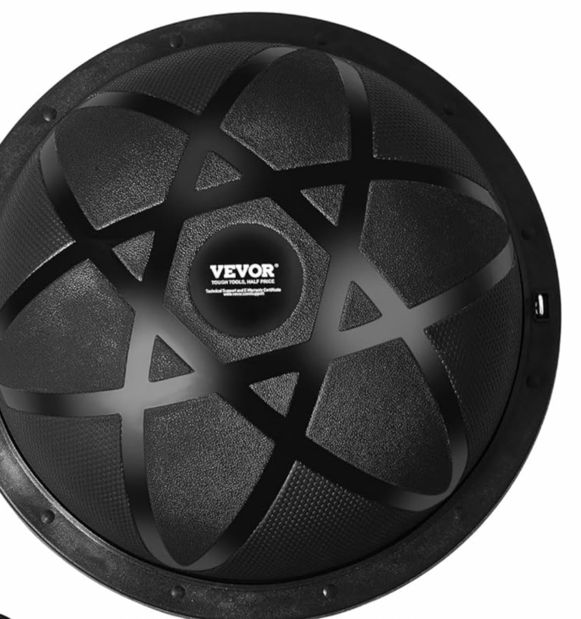 VEVOR Half Exercise Ball Trainer, 23/26 inch Balance Ball Trainer, 1500lbs Capacity Stability Ball, Yoga Ball with Resistance Bands & Foot Pump, Strength Fitness Ball for Home Gym Full Body Workout customer photo 2
