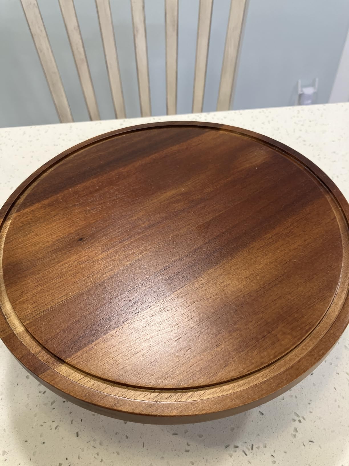 VIVIRBIEN Wooden Cake Stand with Lid: 11in Stand w/Magnetic Pedestal | Durable Glass Dome-Solid Acacia Holder-Multi-use for Dessert/Cupcake-Ideal for Kitchen/Birthday/Party/Decor/Charcuterie customer photo 2