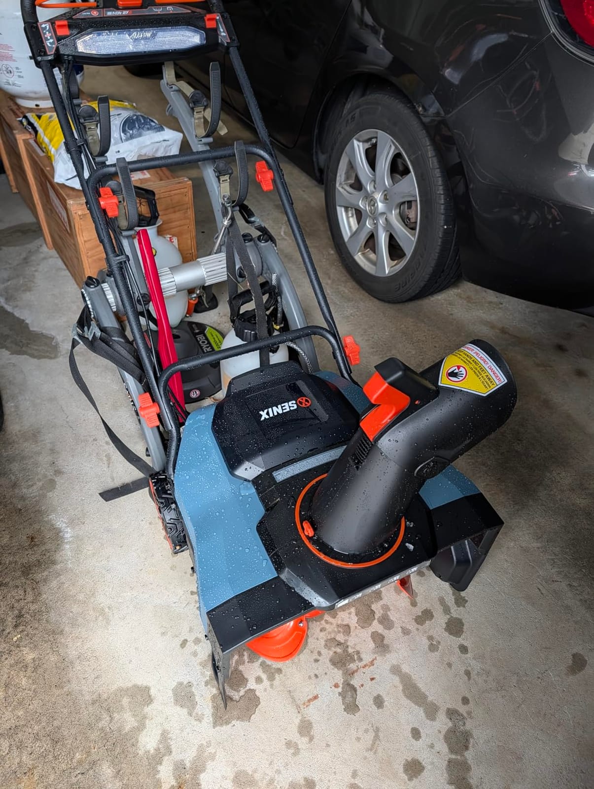 SENIX 40V 21-Inch Cordless Snow Blower with Variable-Speed Steel Auger | 1800W Brushless Motor, 12