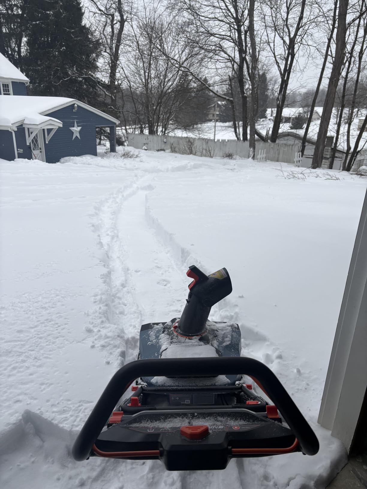 SENIX 40V 21-Inch Cordless Snow Blower with Variable-Speed Steel Auger | 1800W Brushless Motor, 12