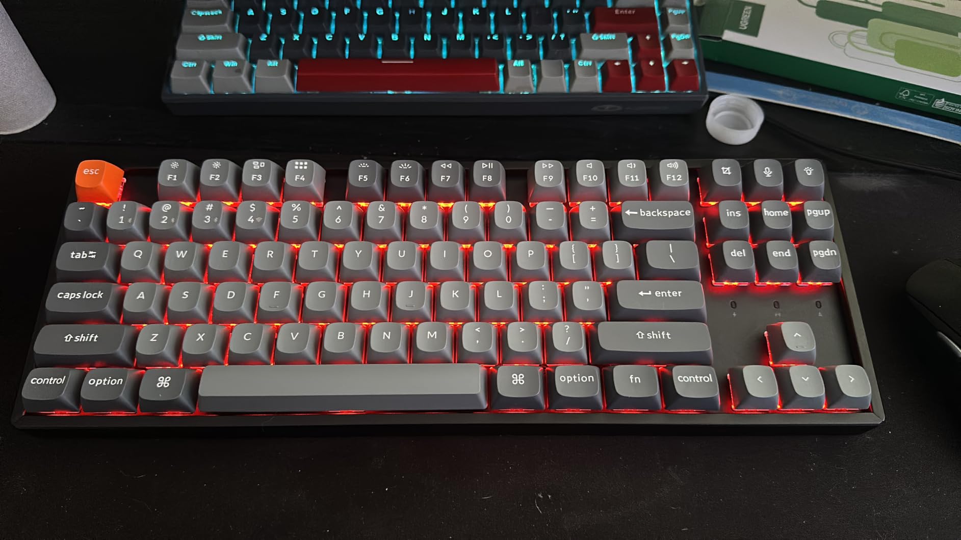 Keychron K8 Max TKL Wireless Mechanical Keyboard, PBT Keycaps/Brown Switch | Hot-swappable design, aluminum frame, RGB, QMK-programmable keys, 2.4GHz/Bluetooth 5.1/wired, Mac/Windows/Linux customer photo 1