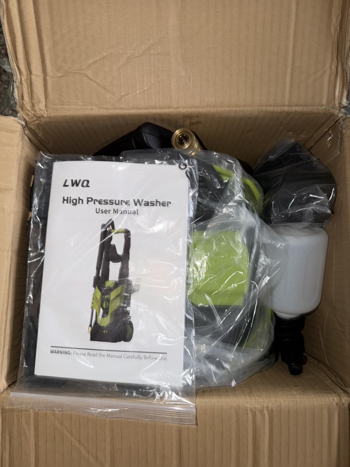 Pressure Washer, Portable Power Washer, 4 Quick Connect Nozzles, High Pressure Cleaning Machine for Car Fence Driveway Patio Washing and More(Light Green) customer photo 1