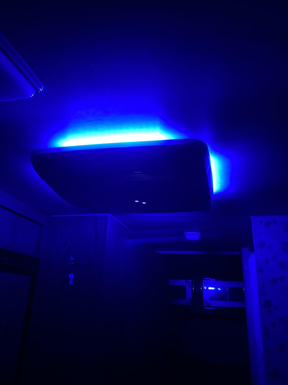 TURBRO RV Air Conditioner 15,000 BTU with 1,500W Heat 115V AC | Non-ducted Rooftop Unit with Lift Handles, Ceiling Assembly with Atmosphere Lamp, Remote and WiFi-Controlled, White customer photo 2
