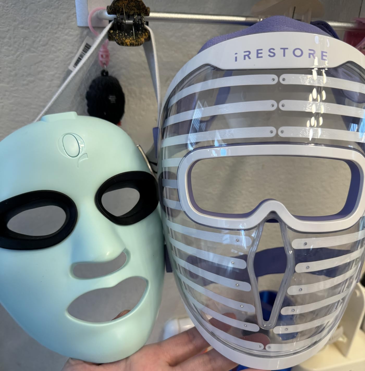 iRestore LED Face Mask for Youthful Skin, Red Light Therapy for Face, Red, Blue & Infrared Therapy for Wrinkles, Fine Lines, Dark Spots with 360 LEDs, Skincare Device for Women & Men customer photo 2