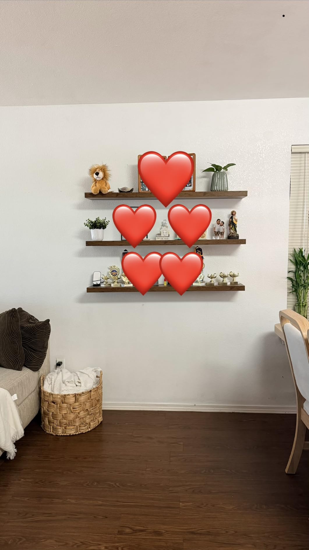 Sorbus Floating Shelves for Wall - 35 Inch Long Bathroom Shelves, Wall Decor for Bedroom, Kitchen, Living Room & Book Storage - Mounted Floating Shelf with Invisible Brackets (Black, 2 Pack) customer photo 1