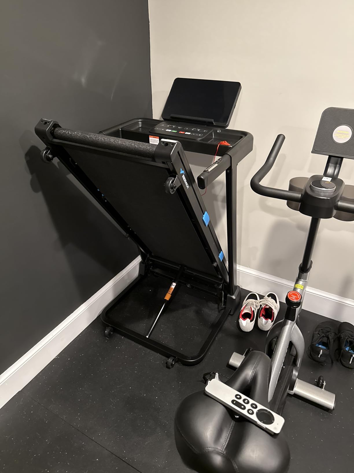 MERACH T12 Foldable Treadmill for Home, 300 LBS Capacity, Wide Running Belt | Incline Treadmill with Display, Smart App, 2.5HP Brushless Motor, Compact Design customer photo 2