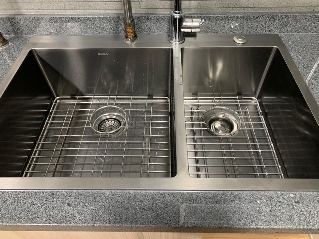 Lordear 33 Inch Drop in Kitchen Sink Double Bowl Kitchen Sinks 16 Gauge 304 Stainless Steel 50/50 Topmount Double Basin Sink customer photo 1