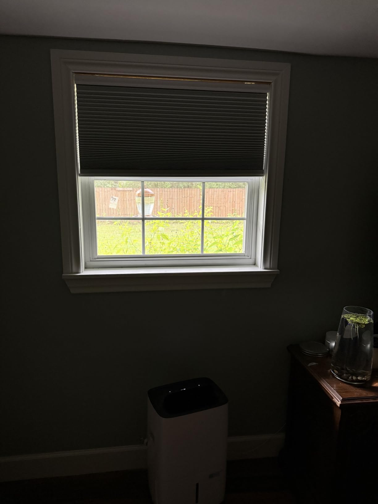 Cordless Cellular Shades, Motorized Blackout Room Darkening Black Out Honeycomb Blinds for Indoor Windows Bedroom, Pull Down Pleated Accordion Blind Easy Install, Custom Size, Beige customer photo 1