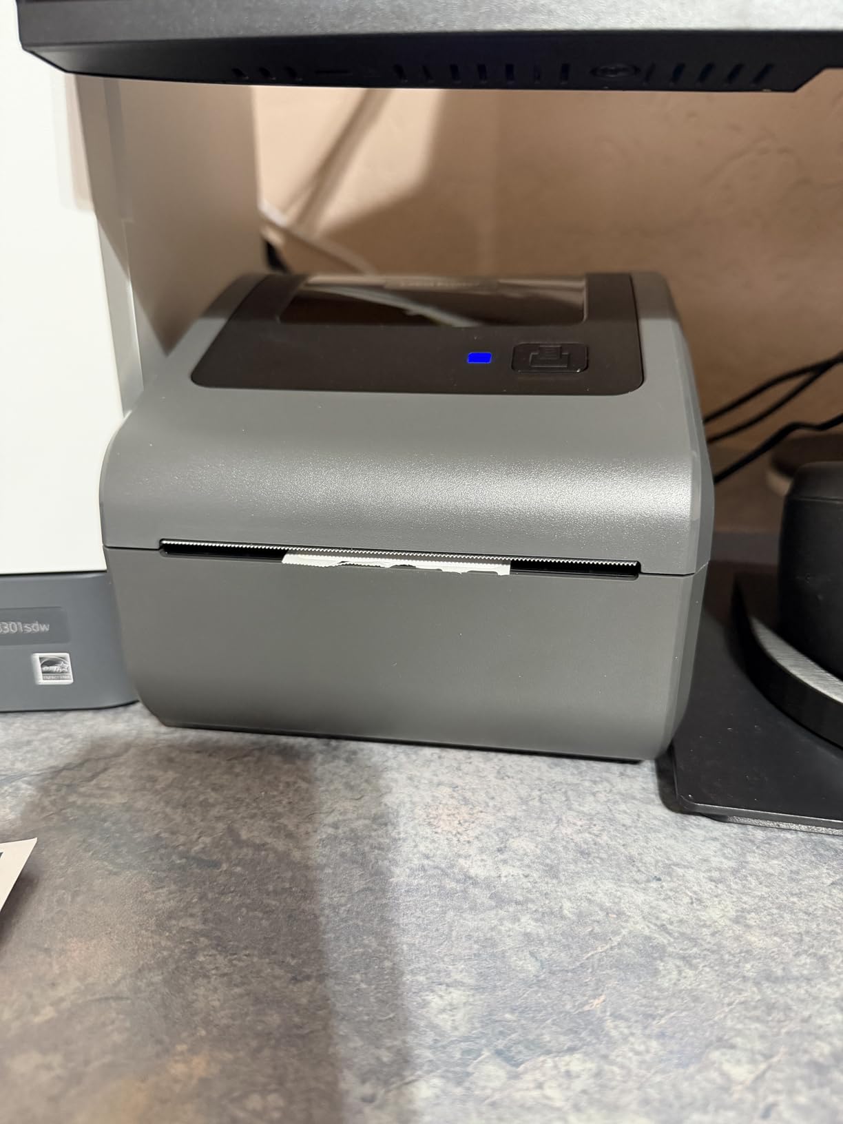Bluetooth Shipping Label Printer with Built-in Label Bin | D450BT 4x6 Thermal Label Printer for Shipping Packages, Thermal Printers Compatible with Android, iPhone, Windows, macOS, UPS customer photo 2