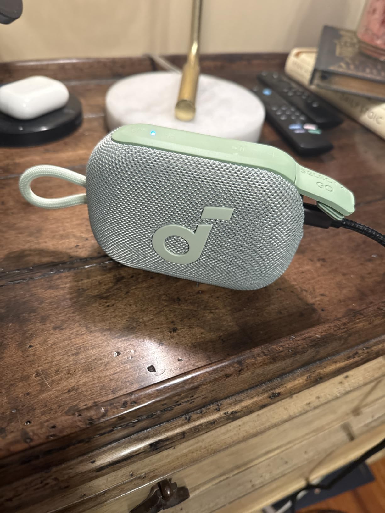 Soundcore Select 4 Go Bluetooth Shower Speaker by Anker, IP67 | 20H Playtime, Floatable, Dustproof, Ultra-Portable Bluetooth Speaker, Powerful Sound, Ideal for Outdoors/Home/Travel-Green customer photo 2