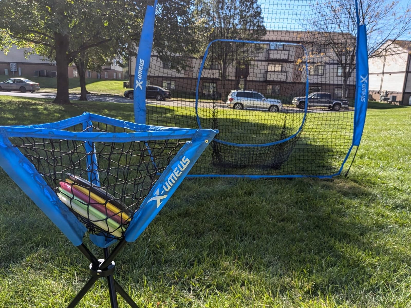 6x6 ft Baseball Net for Batting Pitching Hitting, Softball Pitching Net with Strike Zone, Tee, Ball Caddy, Softball Batting Net Baseball Training Equipment for Kids Adult Youth Sport Practice customer photo 2