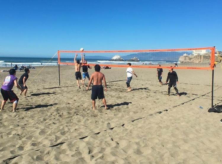 Park & Sun Sports Spectrum Classic: Adjustable Professional Outdoor Volleyball Net System customer photo 2
