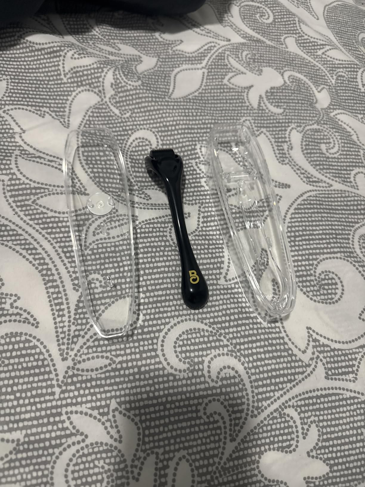 The Beard Club Derma Roller for Face, Body and Scalp - Microneedling for Men and Women with 540 Titanium Microneedles - Beard Roller & Micro Needling Scalp Hair - Black customer photo 1