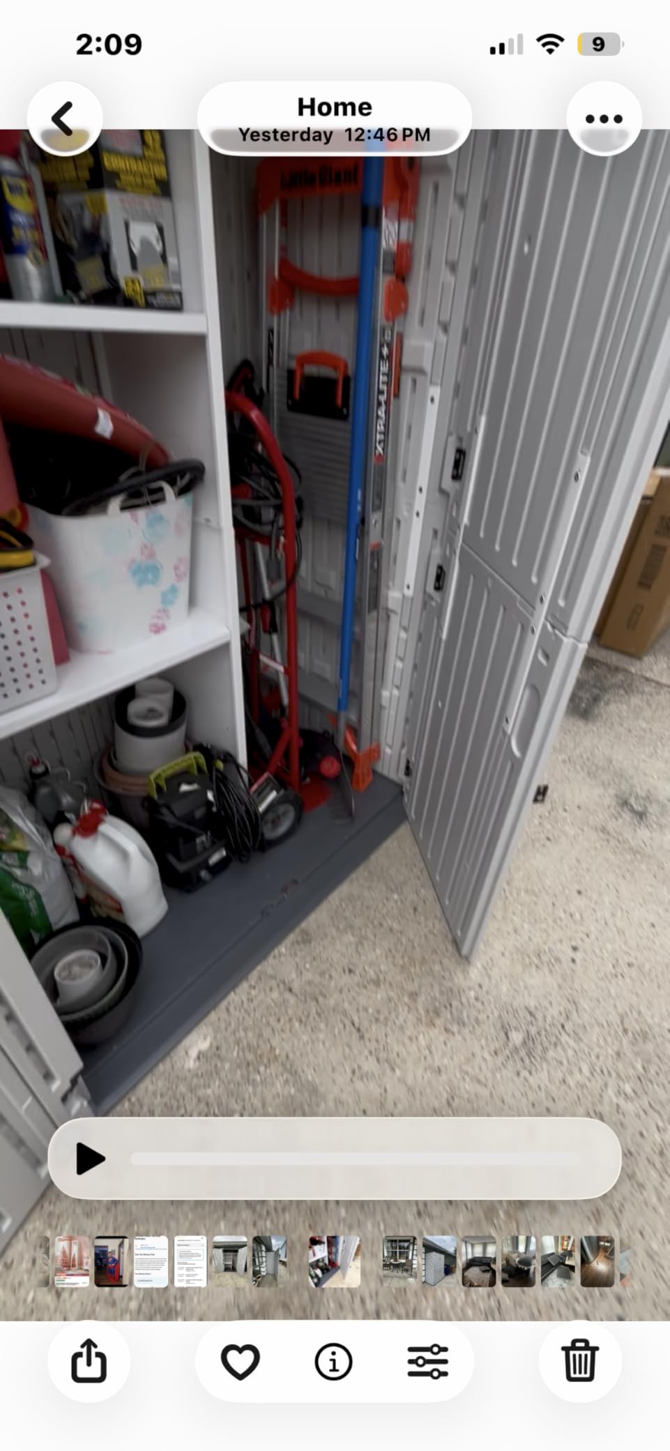 Aoxun Outdoor Storage Shed, 64 Cu.Ft Vertical Resin Sheds, White | Storage Sheds with Floor, Outdoor Waterproof Storage Cabinet for Garage Storage, Pool Storage, Bike Shed, Garden Shed customer photo 1