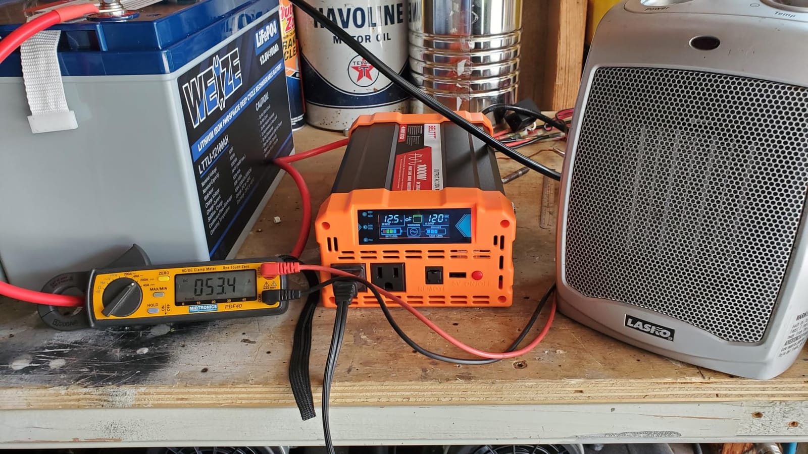 BELTTT 1000Watt Pure Sine Wave Inverter 12V DC to 120V AC, 2000W Peak | LCD Display, Dual AC Outlets, 5V 2.1A USB, Power Inverter for RV, Truck, Off-Grid Solar Inverter 12V to 110V Converter customer photo 2