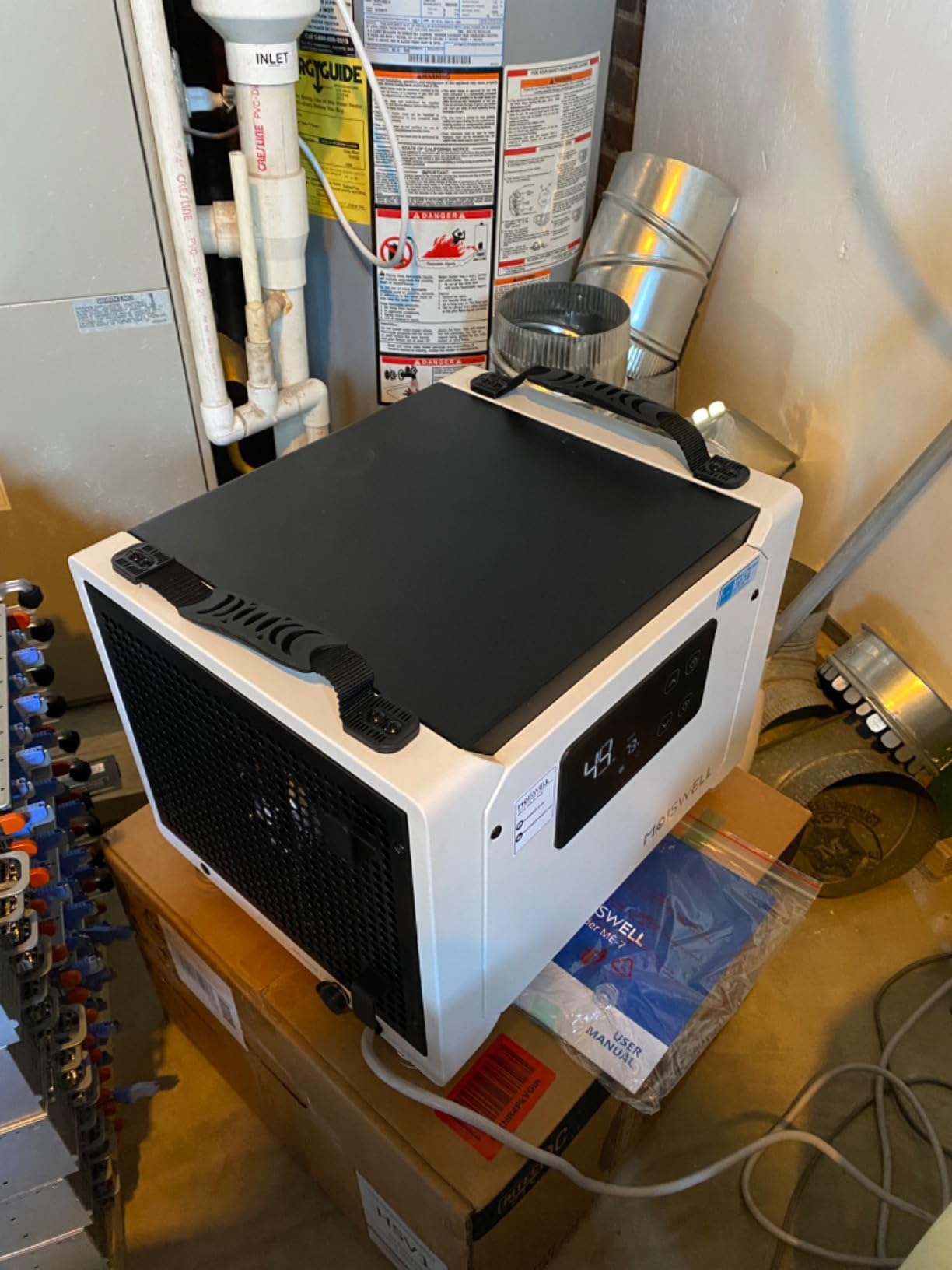 70 Pints Commercial Dehumidifier with Drain Hose, Compact Crawl Space Dehumidifiers for Basement and Home, Energy Star Certified, Automatic Defrost | MOISWELL Defender ME-7 customer photo 2