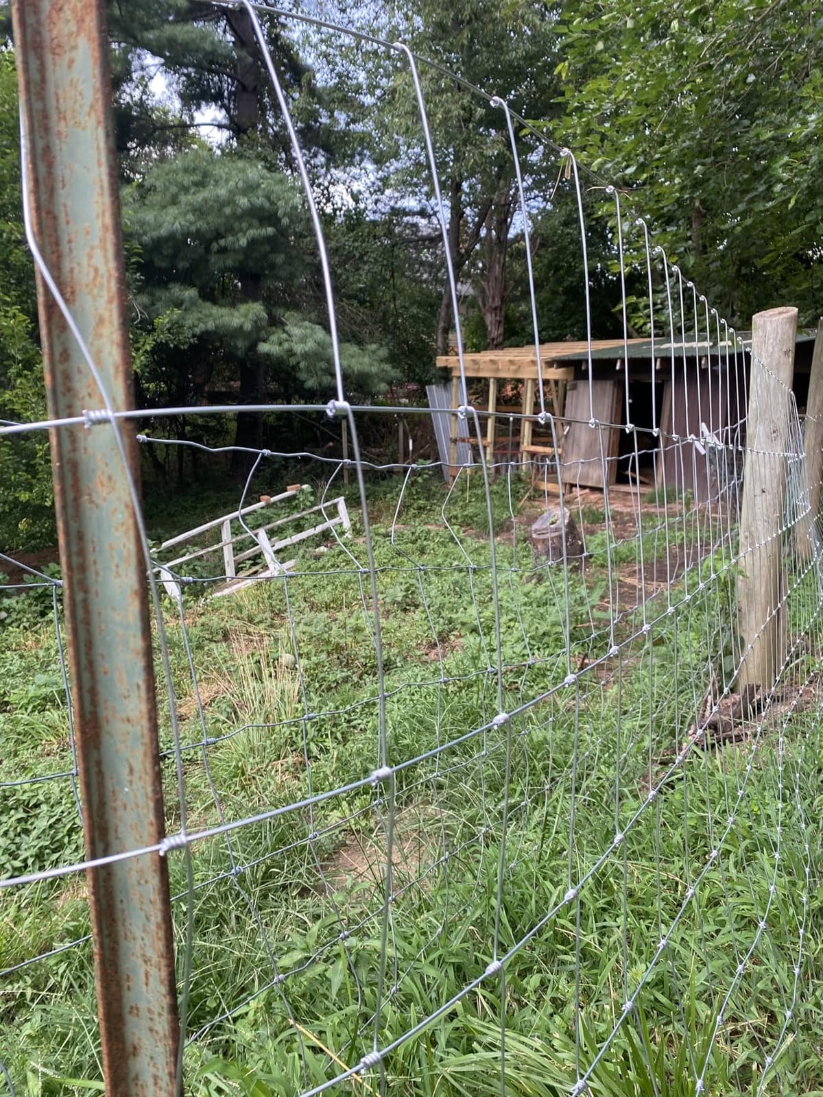 Farm Fence, 4ft x 164ft Galvanized Wire Fencing, Goat, Sheep & Deer, Durable Chain Link Fence, Heavy Zinc Coating Wire Used to Hog Goat Fencing for Yard Garden and Field customer photo 2